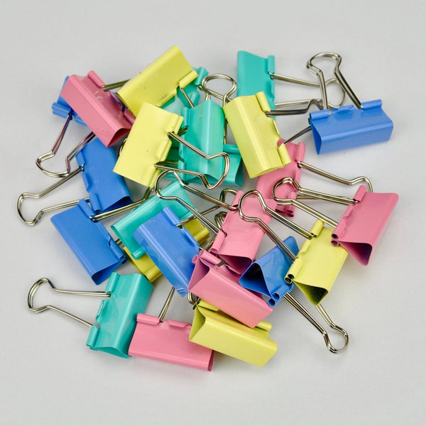 Leather binder clip 32 mm