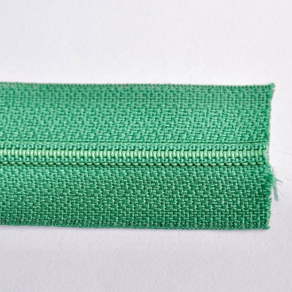 Zipper Nylon Plastic Green 4 mm