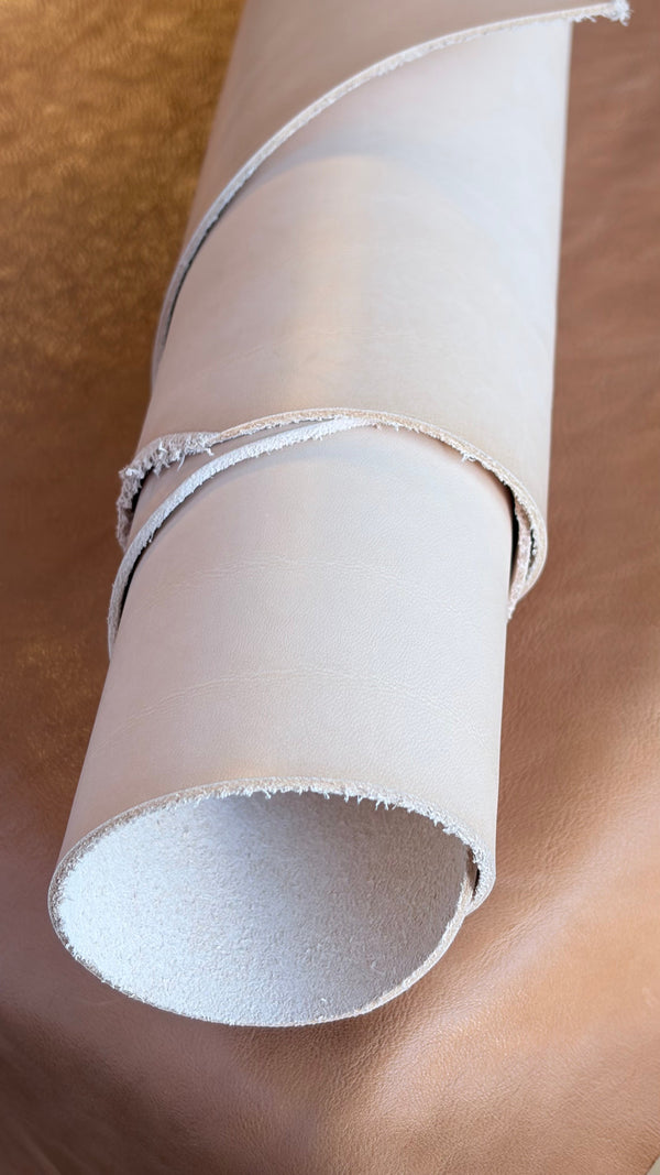 Cream leather