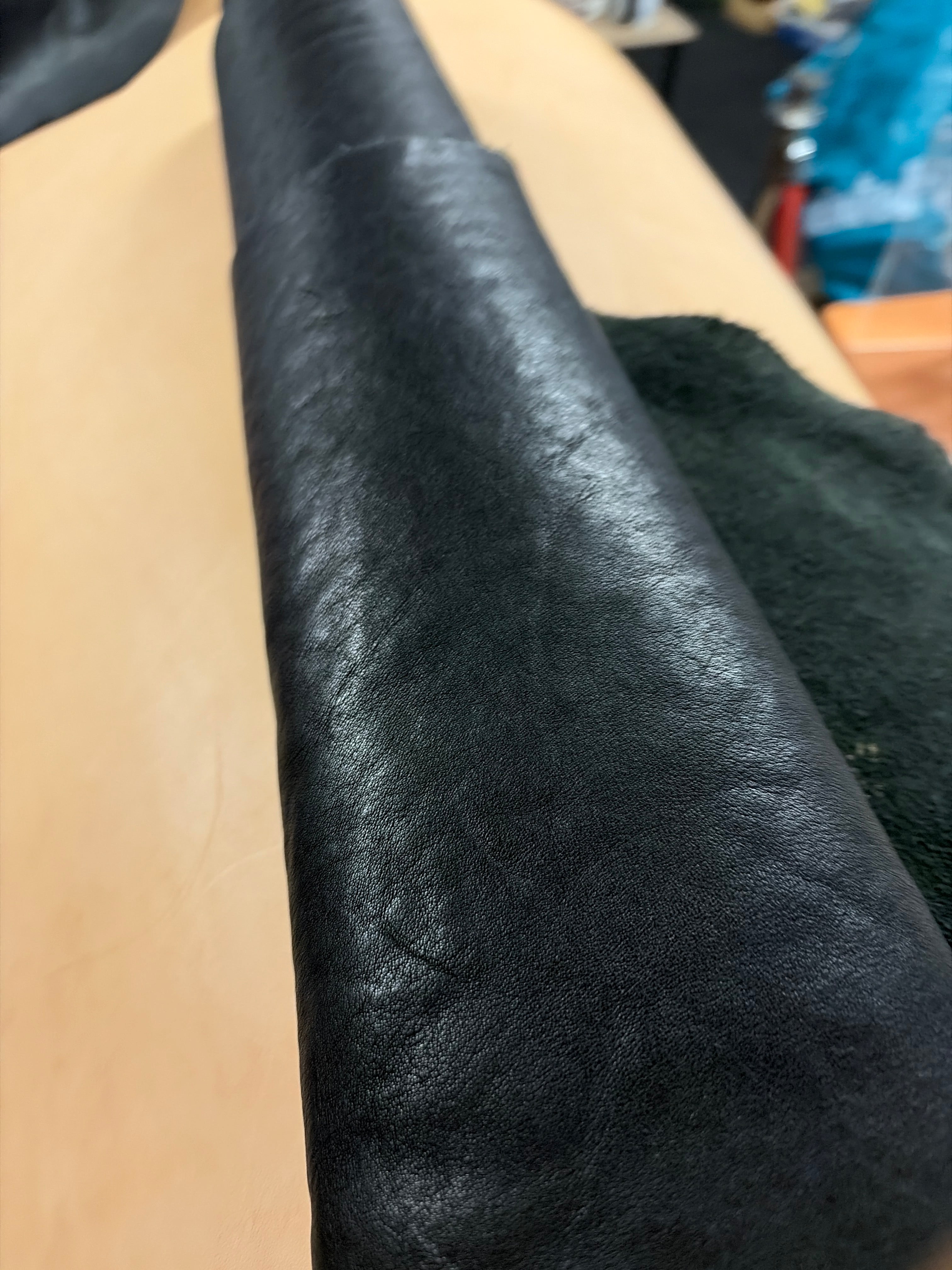 Conceria Maryam Gunsmoke Leather (Black/Mid Brown) - Vegetable Tanned