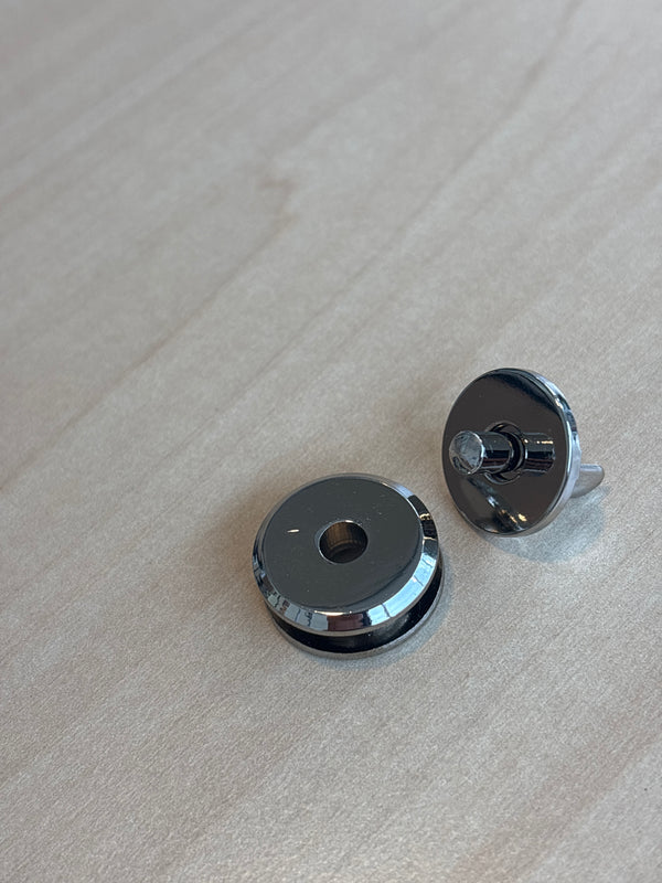Stainless Steel Round magnetic Lock 20 mm Nickel