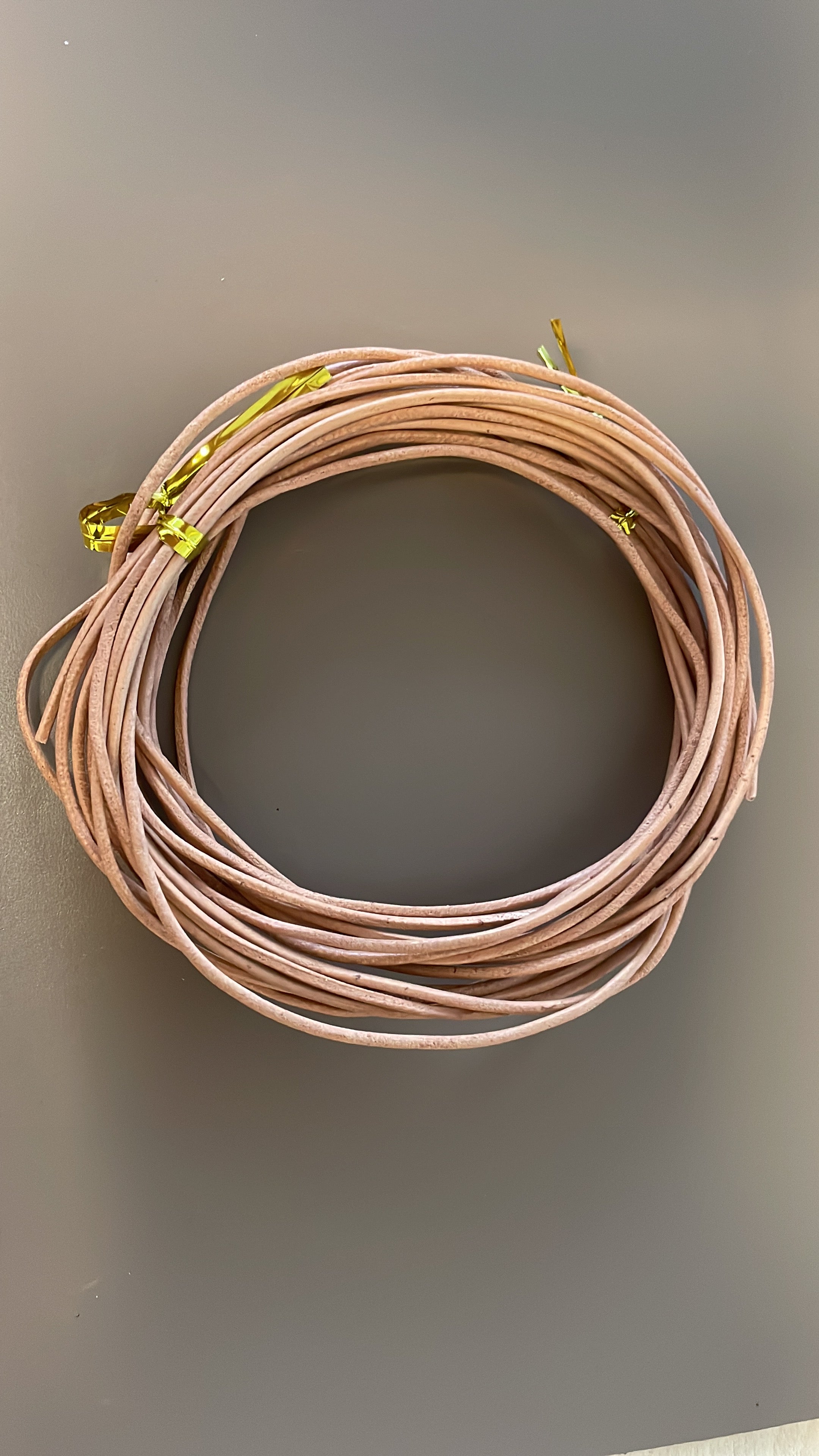 Leather light brown cord 1.5mm