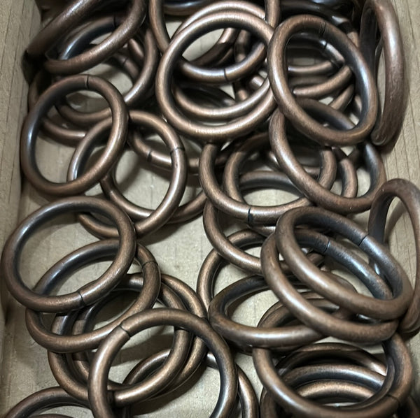 Ring 25 mm brown patina