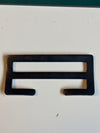Slider Matt Black Metal 54 mm wide inside