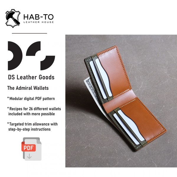 The Admiral Wallets | Advanced Wallet Pattern PDF