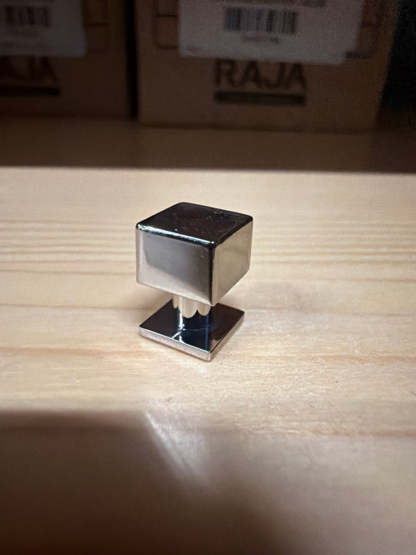 Square Nickel Collar Button for Leather Goods (8x8mm) - Habto Leather