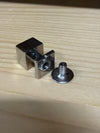 Square Nickel Collar Button for Leather Goods (8x8mm) - Habto Leather