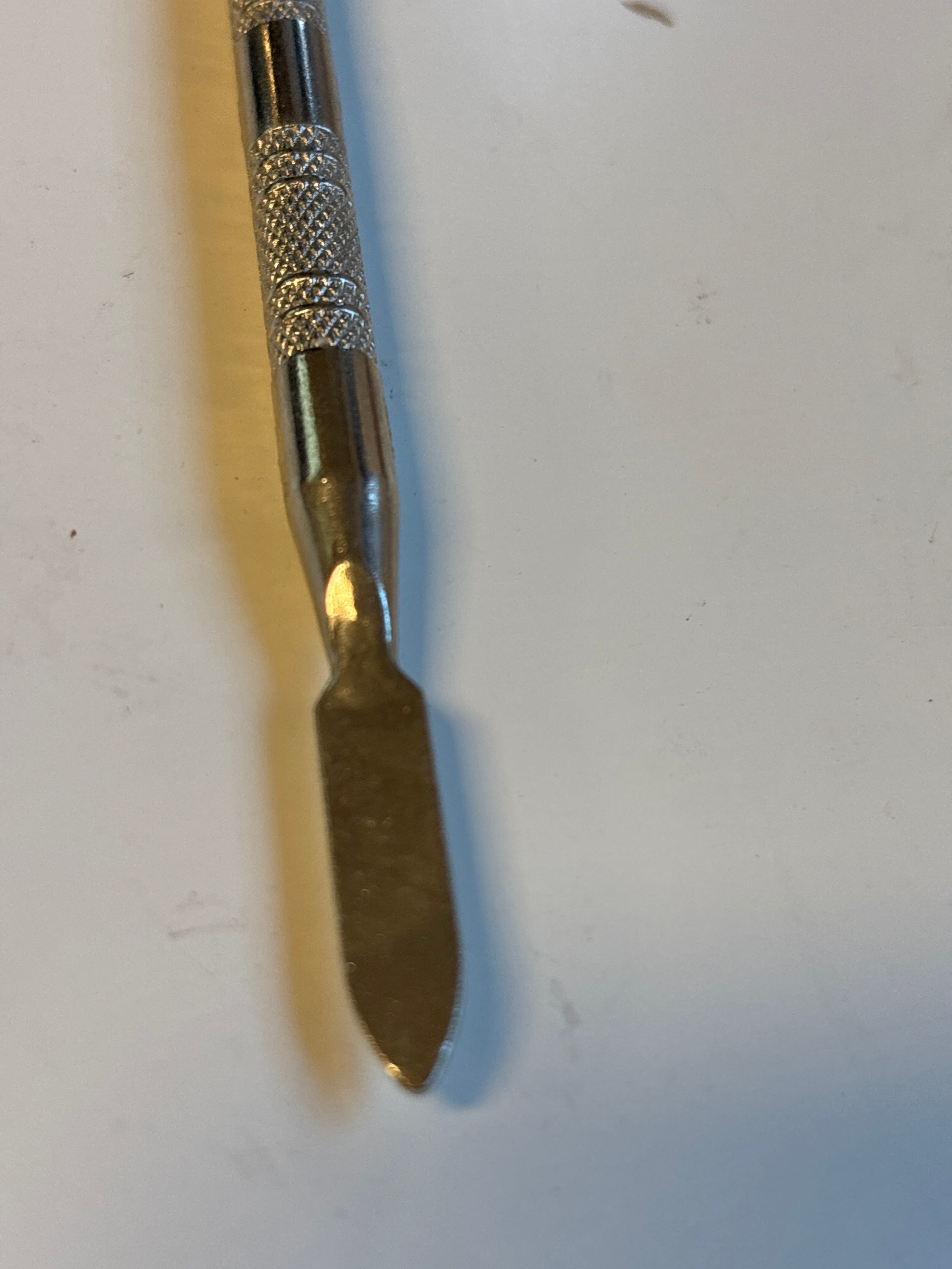 Edge Paint Dyeing Manual Roller & Spatula – Italian Model with Round Head | Precision Tool for Professional Leathercraft