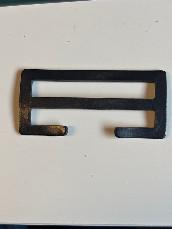 Slider Matt Black Metal 54 mm wide inside