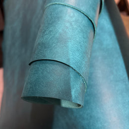 Skinny Pueblo Turquoise Leather - Vegetable Tanned Leather (1.4mm)