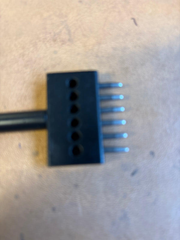 6 mm Pricking Iron (Round Tooth) – 2/4/6 Tooth Set