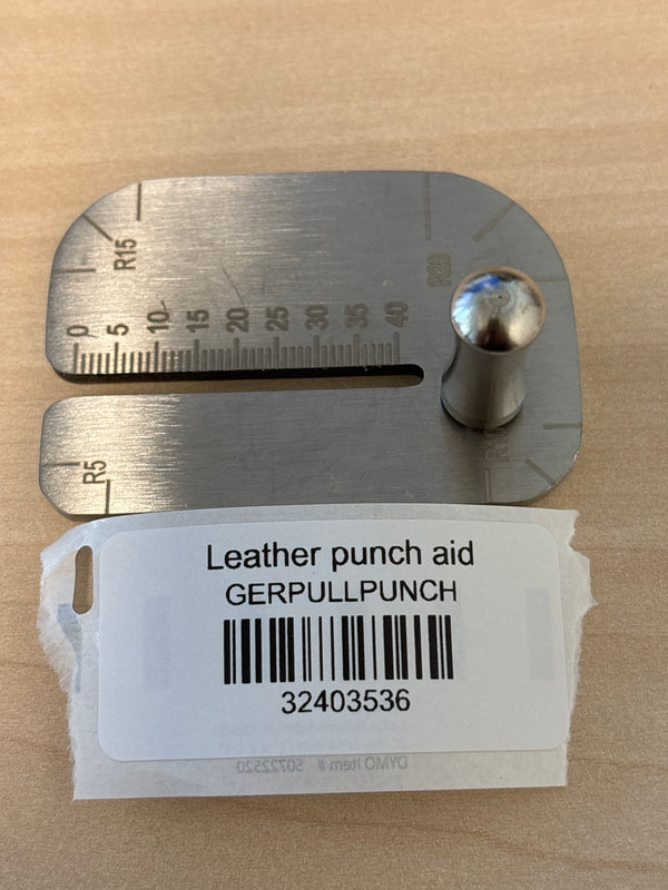 Leather punch aid