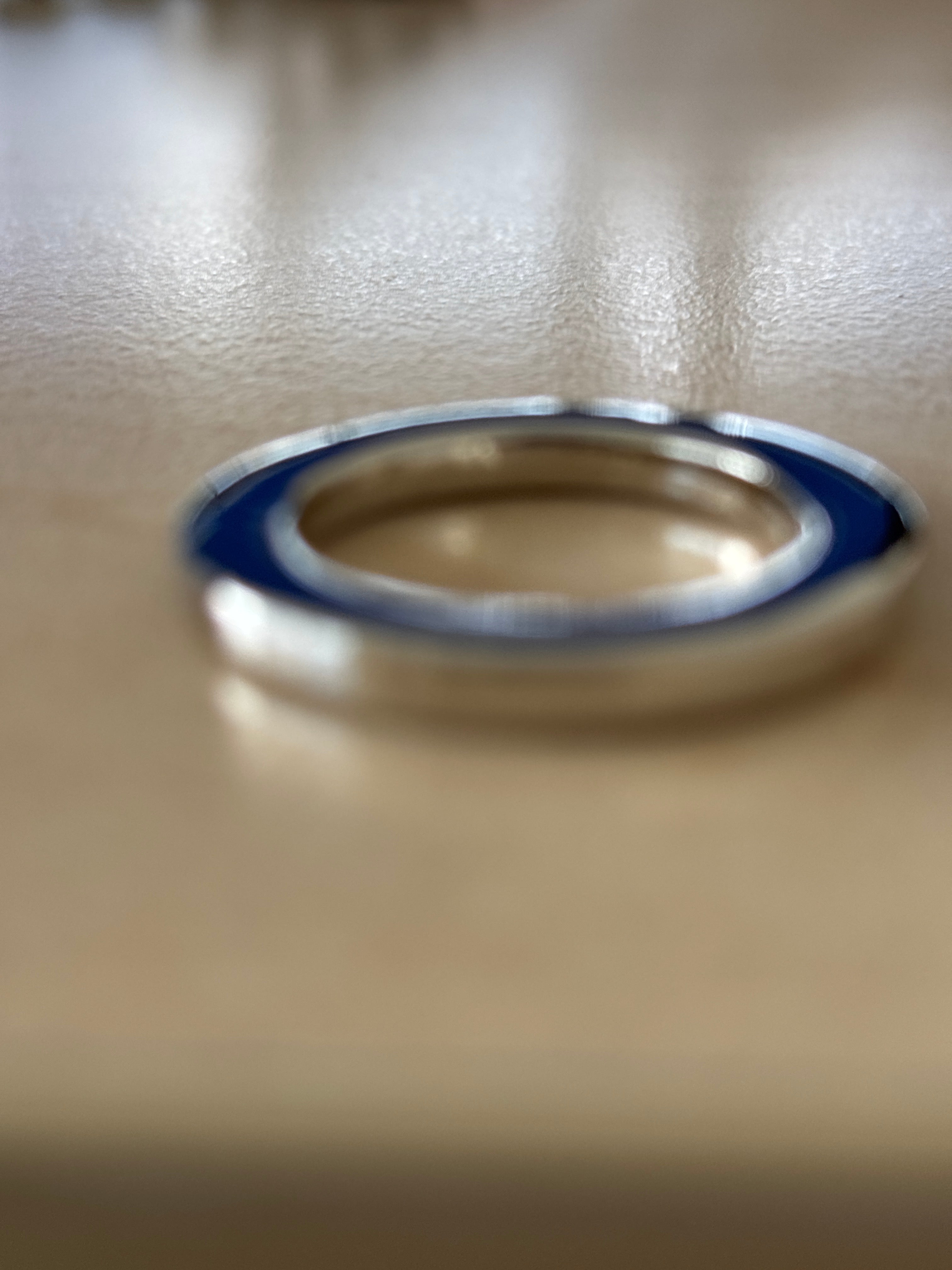 Round flat O Ring 20 mm inside nickel 2 pcs per bag