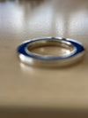Round flat O Ring 20 mm inside nickel 2 pcs per bag