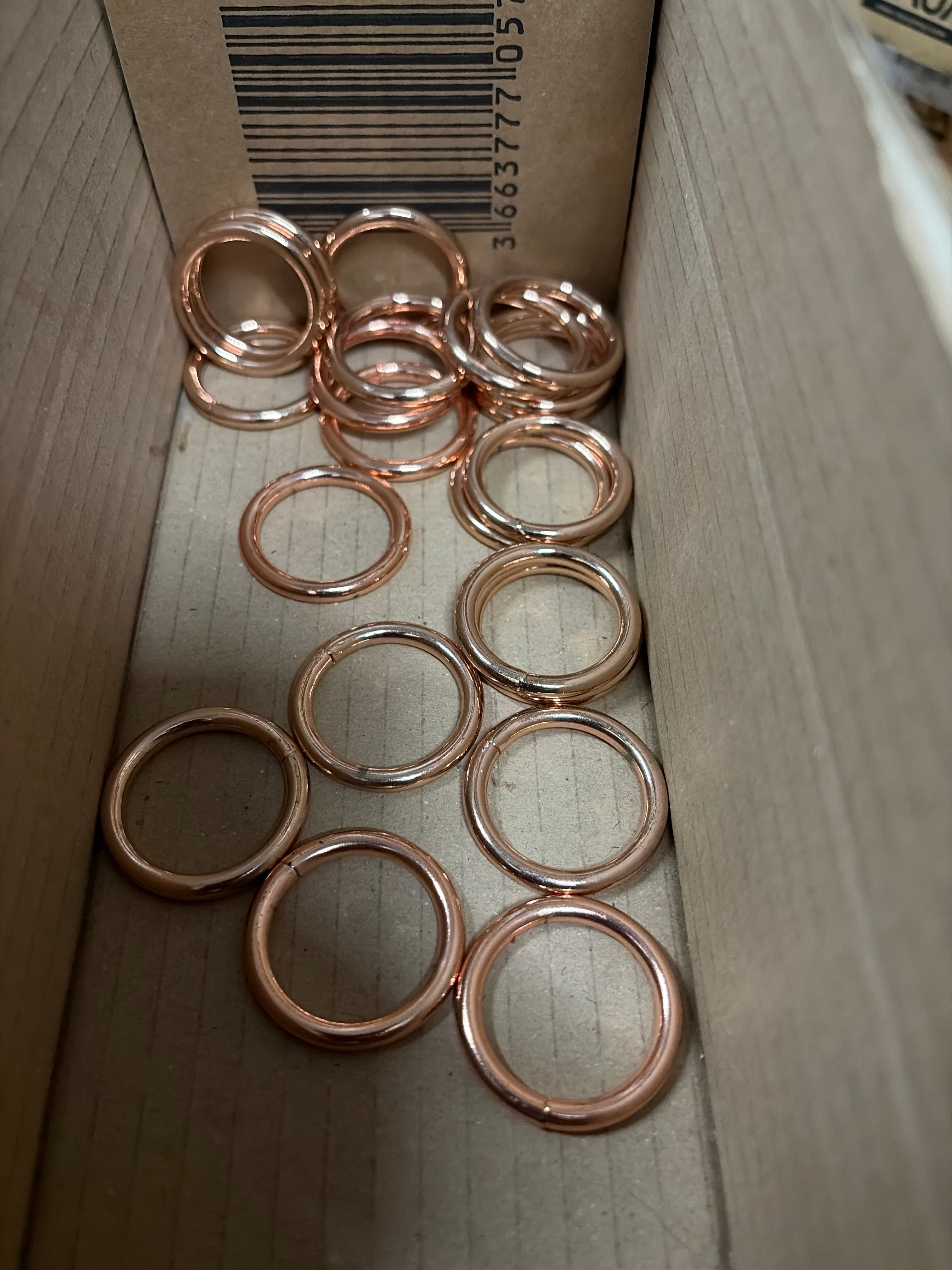 Rose Gold Ring 25mm - Elegant Jewelry (Various Sizes)