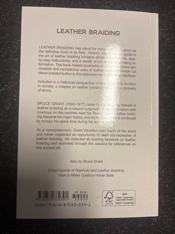 Leather Braiding by Bruce Grant – The Essential Guide for Leatherworkers