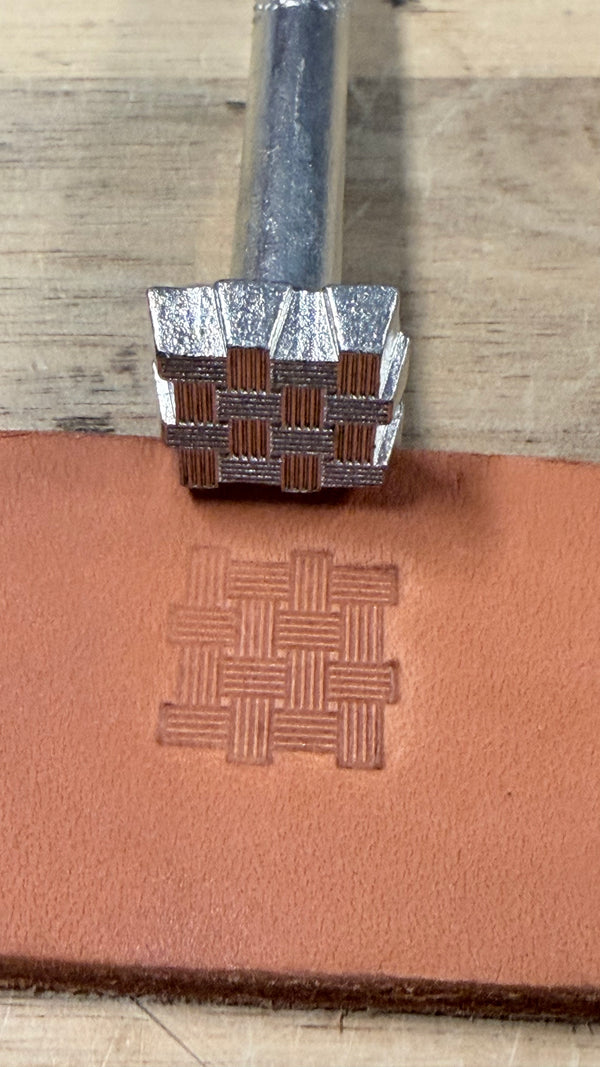 Basket weave stamp k-146