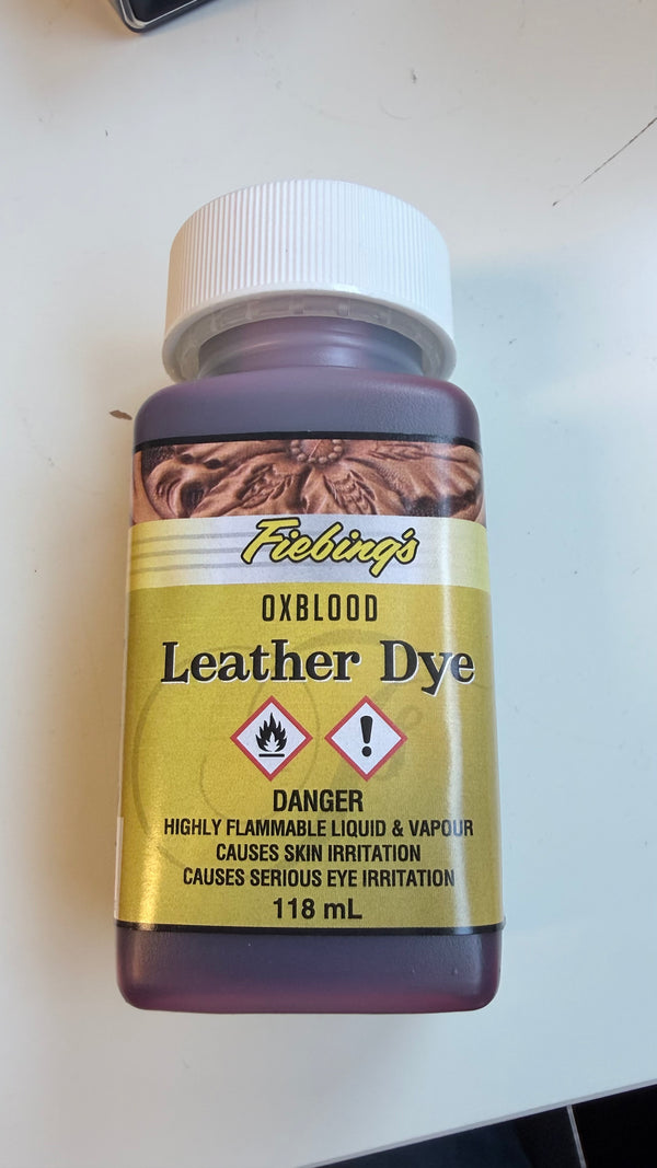 Fiebing Leather Dye 118ml – Professional Leather Dye for Makers