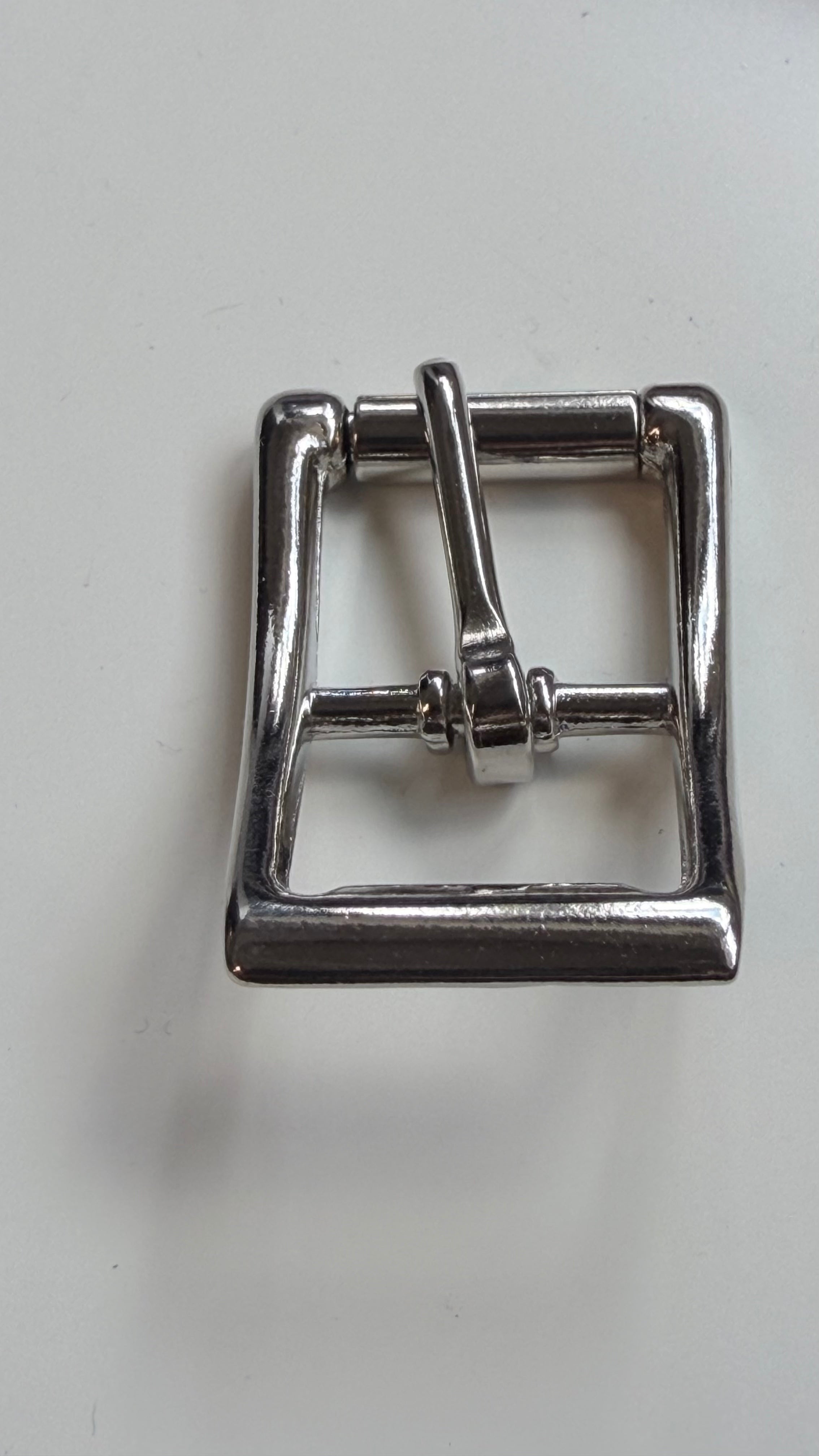 Stainless steel Belt Buckles curved with Roller in two sizes