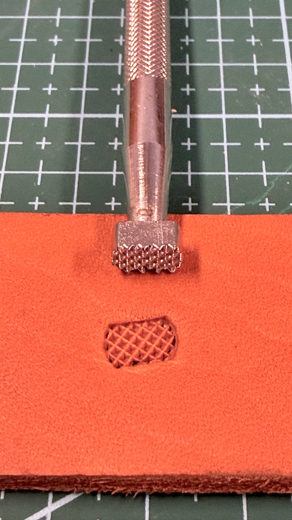Leather stamp hatch effect matting stamp m-885