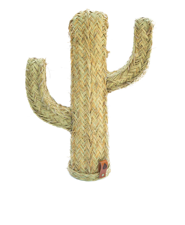 Cactus ‘Piquita’ – With Leather label Handwoven Esparto Grass | Handmade in Spain by Amanoos