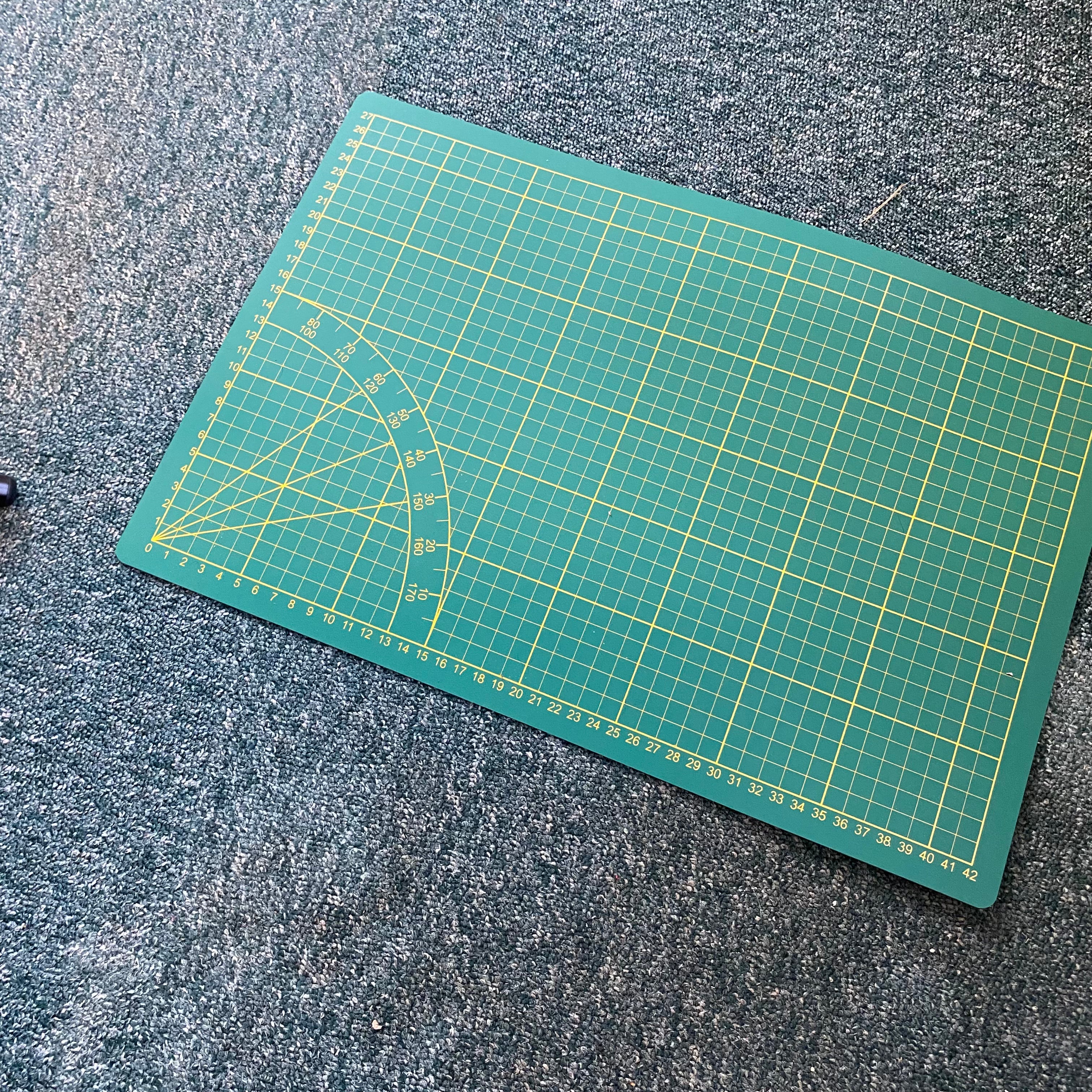 Rubber Leather Cutting Mat cutting mat tools 3 sizes green