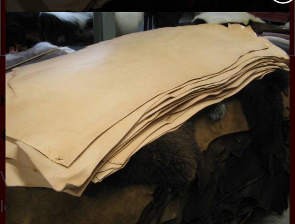 Leather Double Shoulder Blank Natural  3.6-4 mm