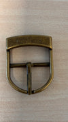 Buckle Brass 20 mm half moon on top