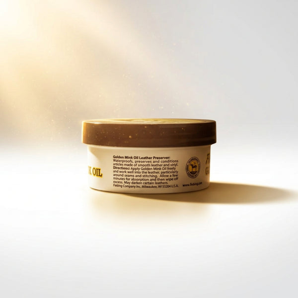 Fiebing’s Golden Mink Oil | Leather Preserver | Conditioning Paste for Smooth Leather