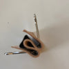Bookbinder clips made of leather, 2.5 cm wide, bags per 5 pieces