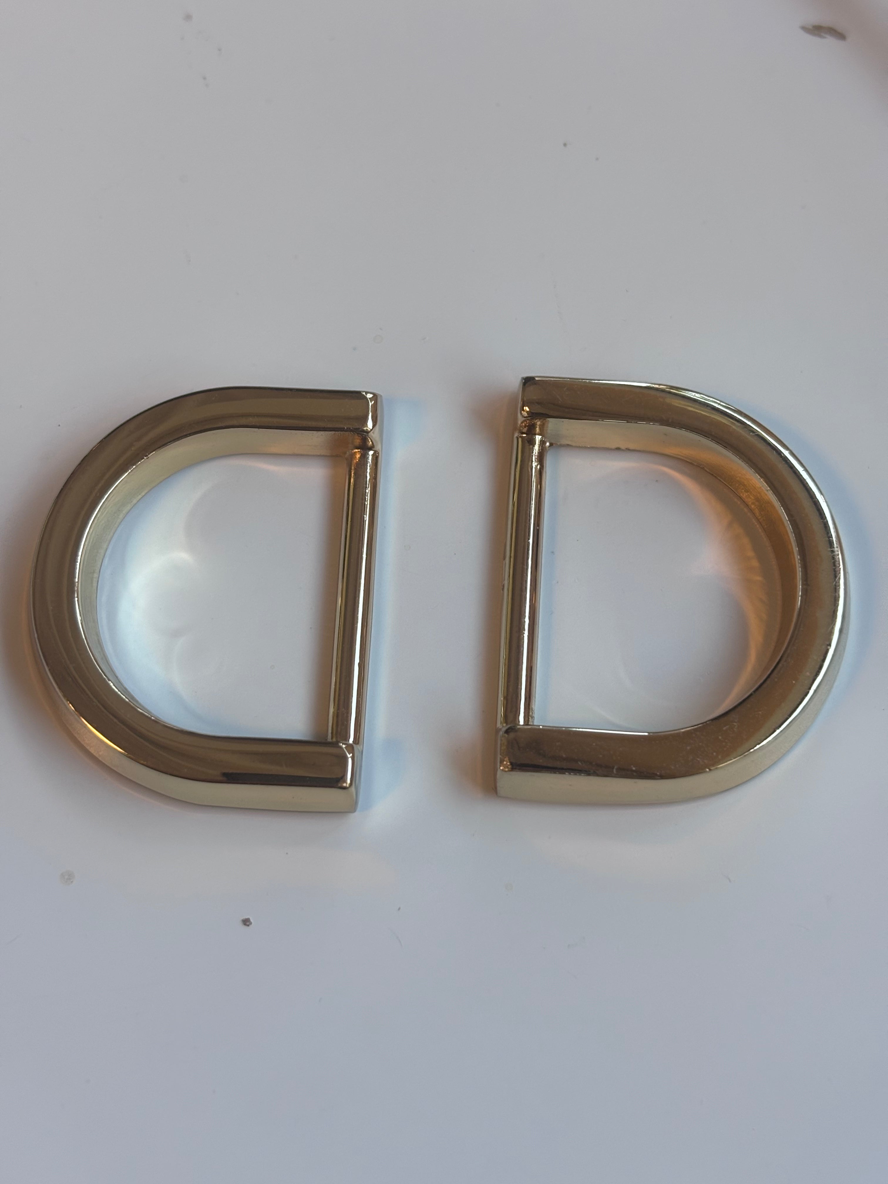 D-Ring Gold 25mm bag of two units