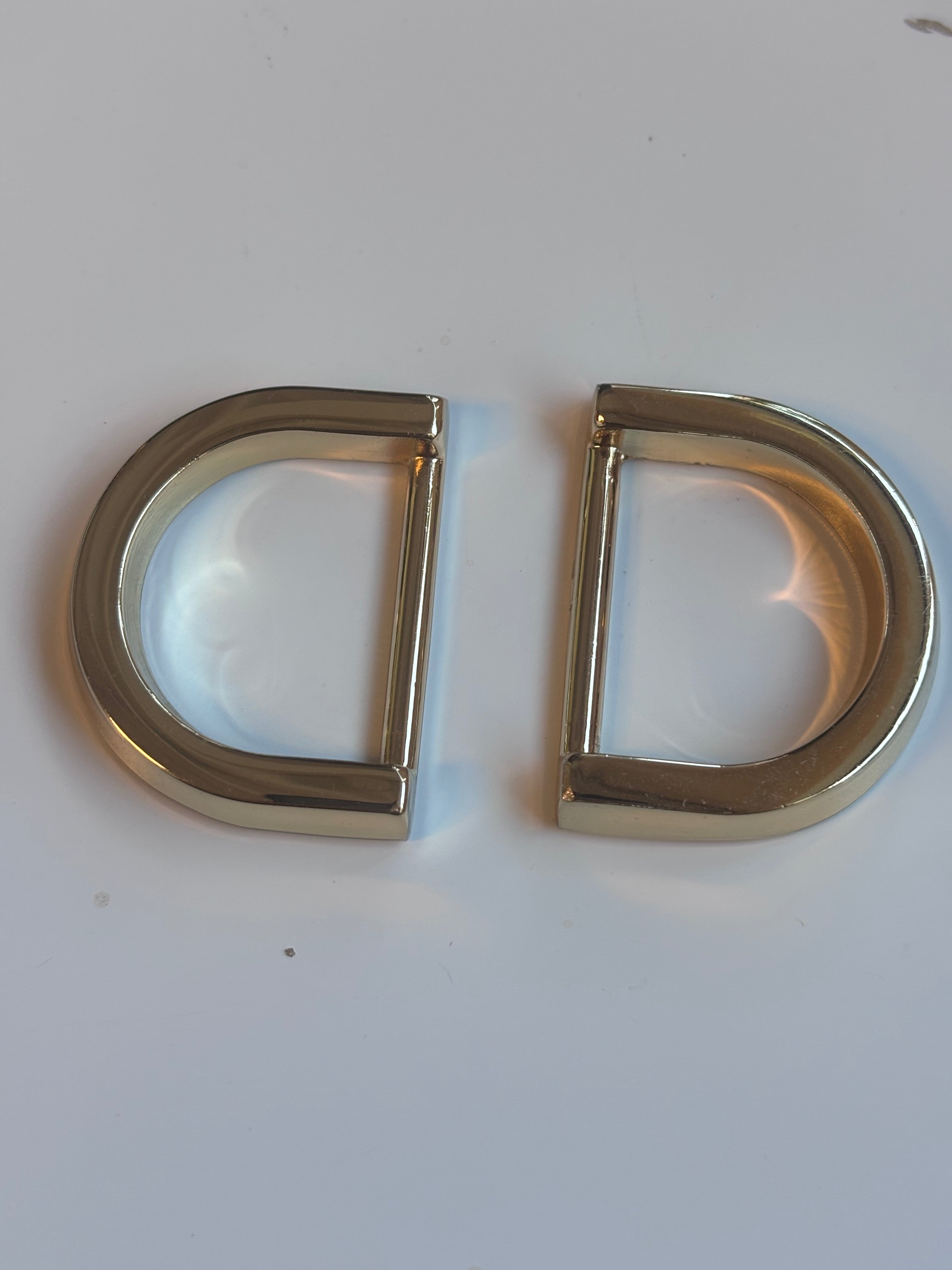 D-Ring Gold 25mm bag of two units