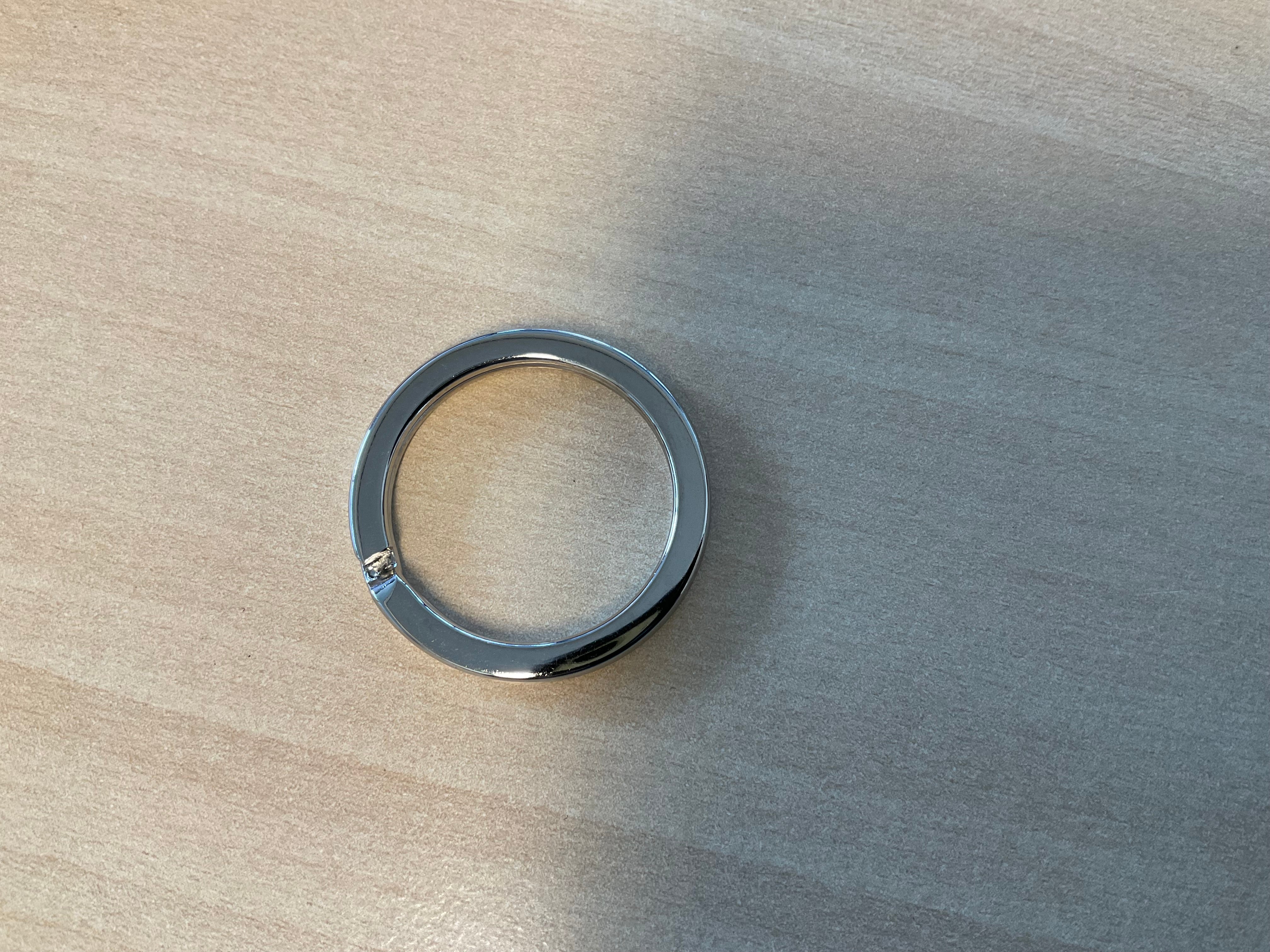 Metal key split ring nikkel (only the ring)