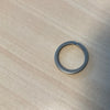 Metal key split ring BRUSHED NIKKEL (only the key fob) rings sold separately