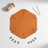 DIY Sashiko Embroidery on Leather Tray Kit | Veg-Tan Leather Stitching Project