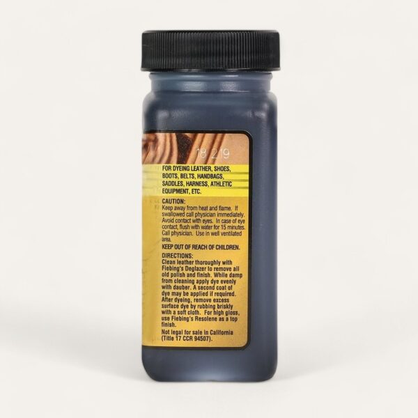 Fiebing Leather Dye 118ml – Professional Leather Dye for Makers