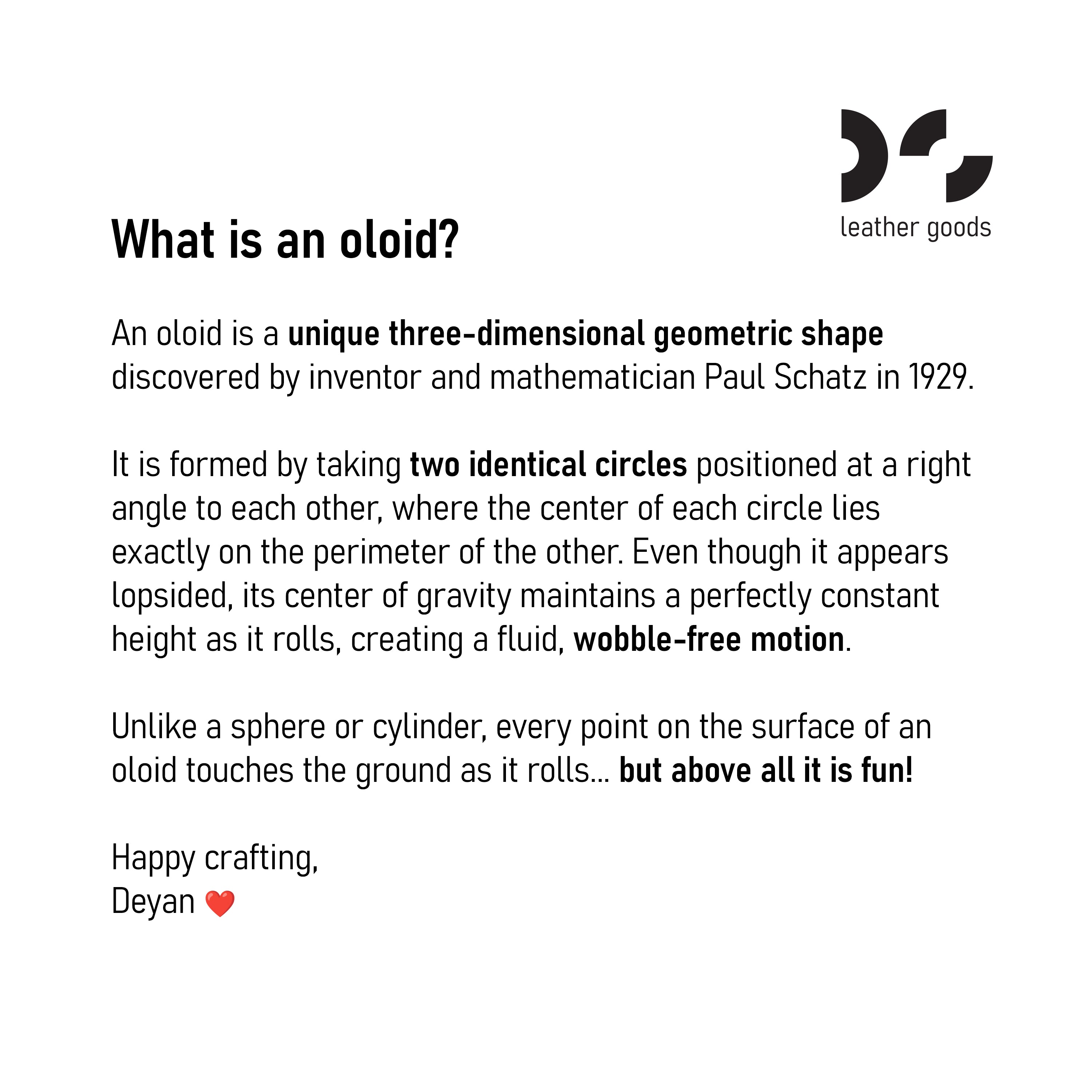 The Oloid Pouch & Fidget | Intermediate Leather Accessoiry Pattern