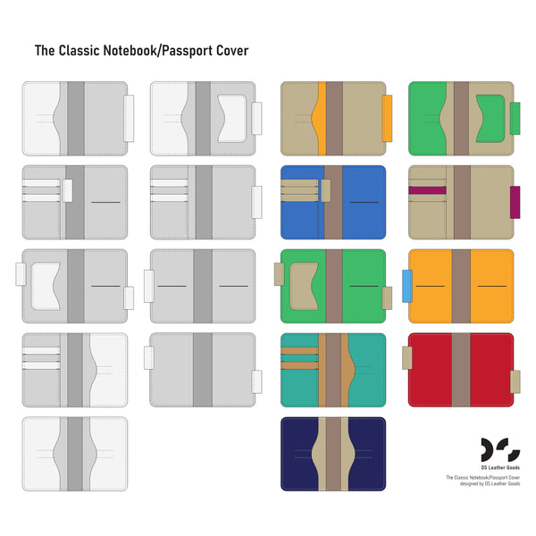 The Classic Notebook Cover | Beginner Leather Pattern