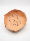 DIY Sashiko Embroidery on Leather Tray Kit | Veg-Tan Leather Stitching Project