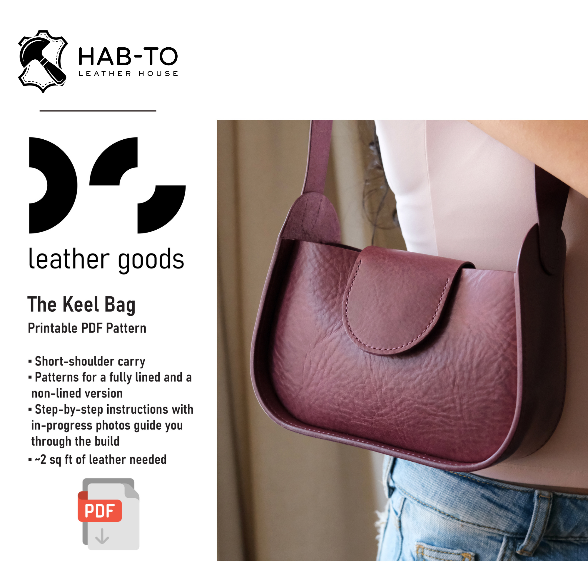 The Keel Bag | Advanced Leather Bag Pattern