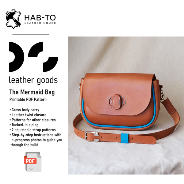 The Mermaid Bag | Advanced Leather Bag Pattern