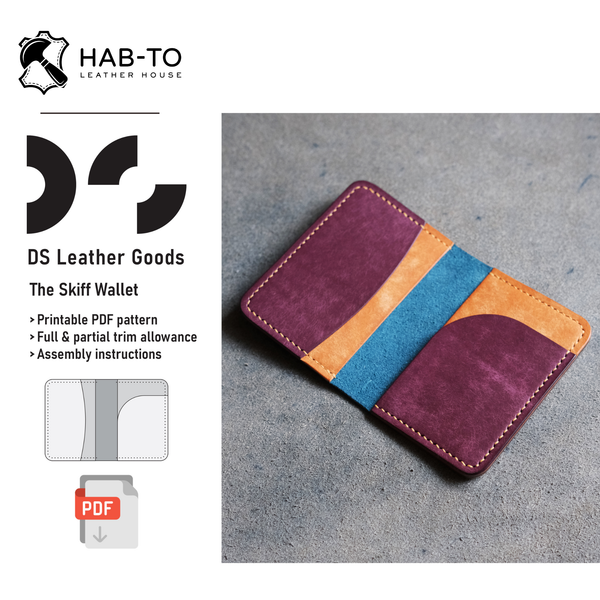 The Skiff Wallet | Beginner Leather Wallet Pattern