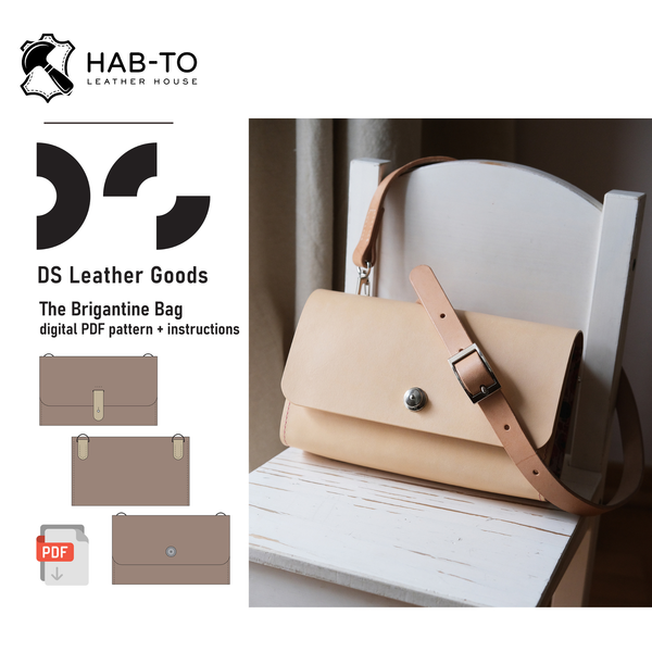 The Brigantine Bag | Intermediate Leather Bag Pattern