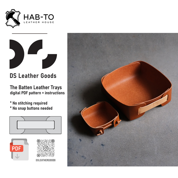 The Batten Trays | Beginner Leather Accessoiry Pattern