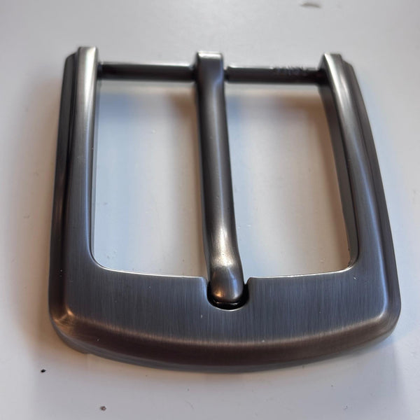 Modern metallic belt buckle, 40 mm