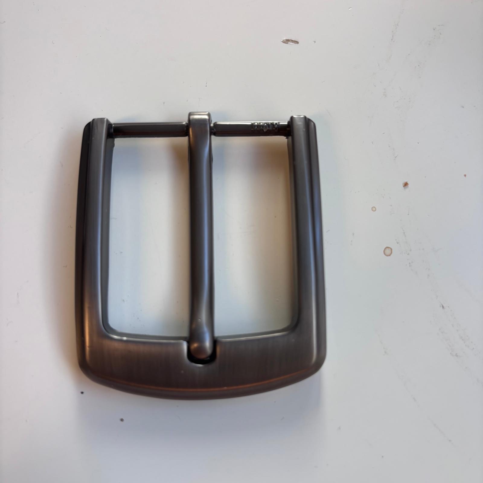 Modern metallic belt buckle, 40 mm
