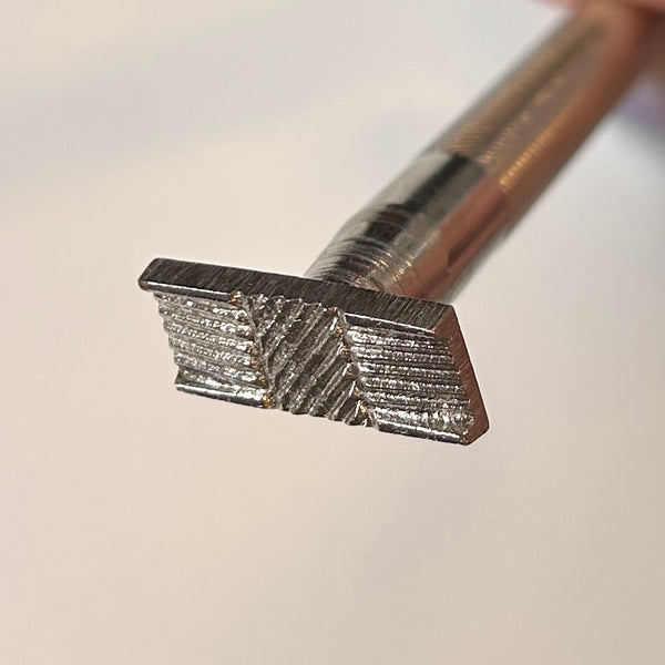 Embossed Stamp X498 - Leather Carving Tool - Vegetable-Tanned Leather