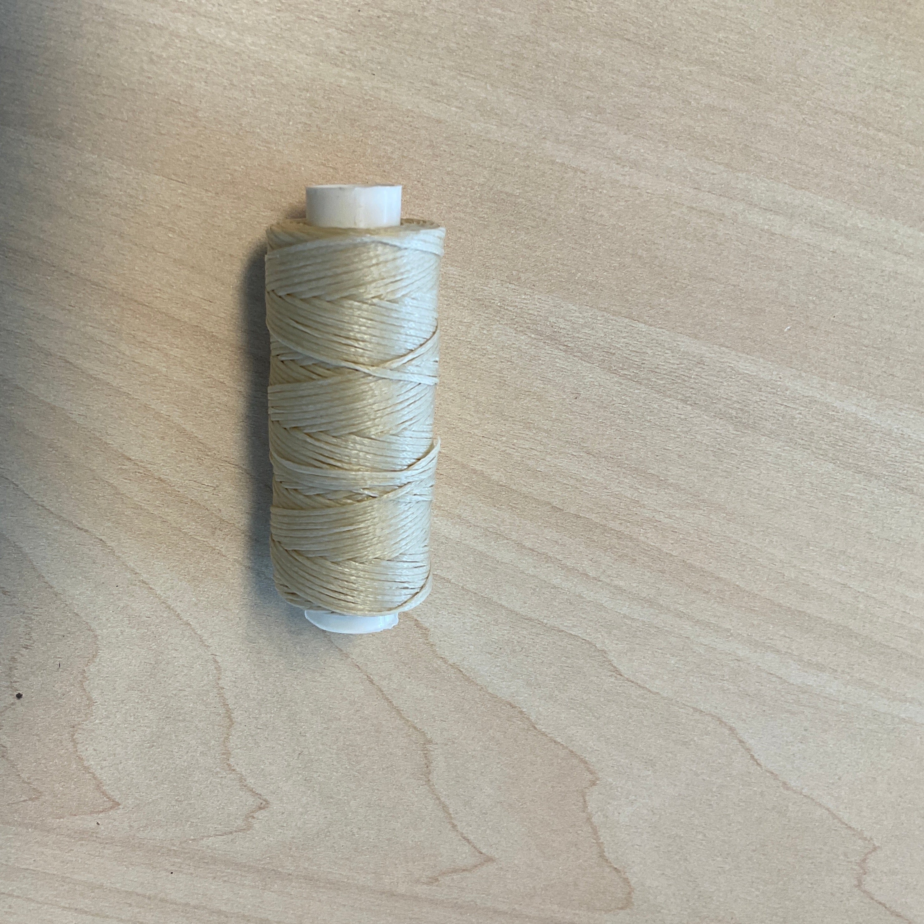 Waxed Polyester Thread Beige