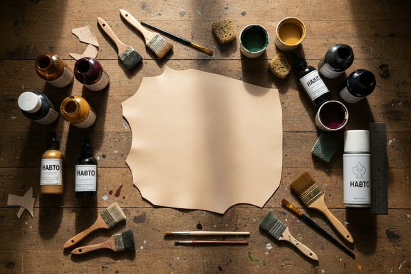 Dyeing and Painting on Leather