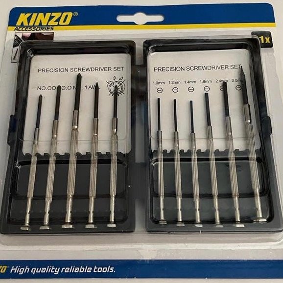 Set of screwdrivers for haberdashery